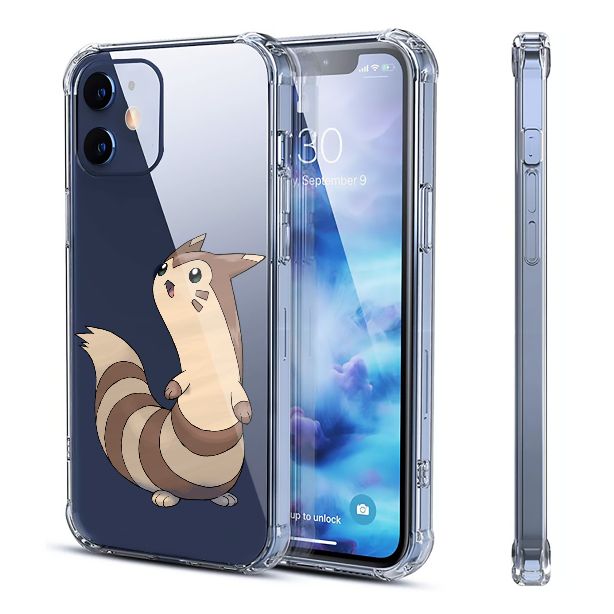 （画像用） ポケットモンスター Pokémon 【iPhone 12シリーズ対応】透明スマホケース（クリアソフトケース）